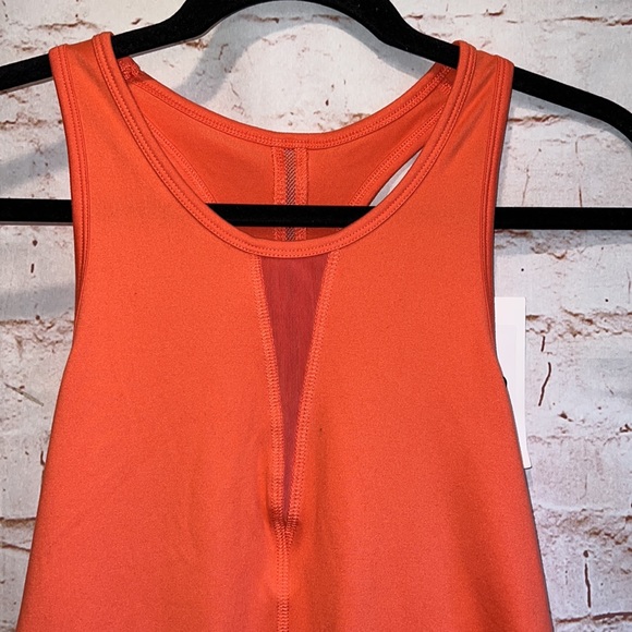 Zyia effortless tank long NWT M coral sleeveless racer back activewear womens - Picture 2 of 9